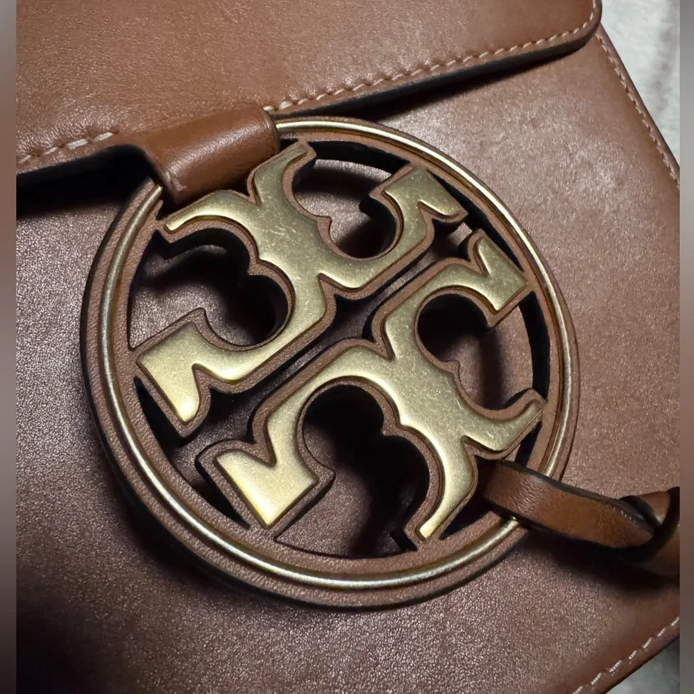 Tory Burch Brown Leather Crossbody Bag - Picture 4 of 12